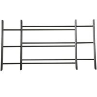 John Sterling 1120 Series 1123-DB Window Guard, 23 to 42 in W, 15 in H, Steel, Dark Black, 3/8 in Bar, 3-Bar [SKU: ORG6210025]