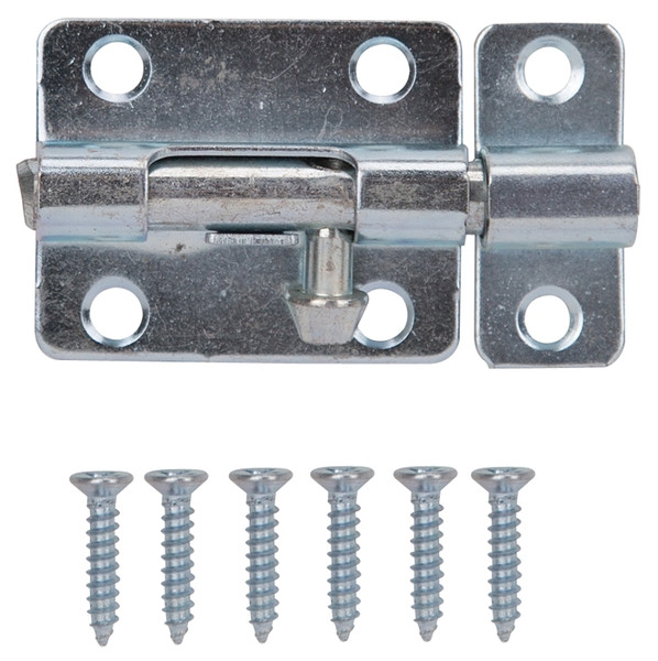 ProSource CL-201-PS Barrel Bolt, 0.31 Dia in Bolt Head, 2-1/2 in L Bolt, Steel, Zinc Plated [SKU: ORG5017595]