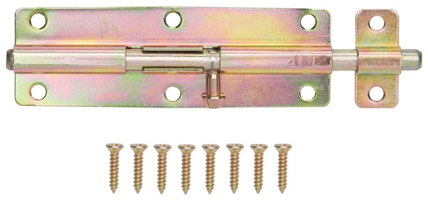ProSource 20474CZB-PS Barrel Bolt, 0.31 Dia in Bolt Head, 6 in L Bolt, Steel, Satin Brass Tone [SKU: ORG5080908]