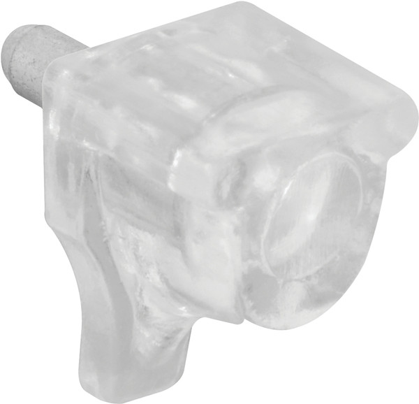 Prime-Line U 10156 Shelf Support Peg 10 lb, Plastic, Clear, Wall Mounting [SKU: ORG9598772]
