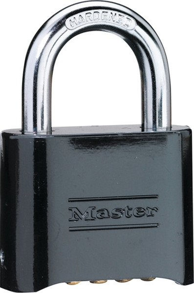 Master Lock 178D Padlock, Keyed Key, 5/16 in Dia Shackle, 1 in H Shackle, Steel Shackle, Zinc Body, Powder-Coated [SKU: ORG6977193]