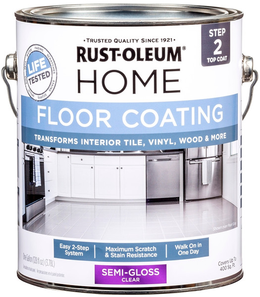 RUST-OLEUM 358584 Floor Coating, Semi-Gloss, 1 gal [SKU: ORG7607724]