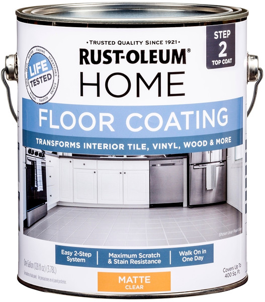 RUST-OLEUM HOME 358585 Top Coat, Matte, Clear, 1 gal [SKU: ORG7607732]