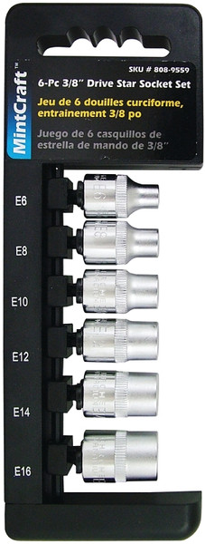 Vulcan TS1006-P Socket Set, Chrome Vanadium Steel, Chrome [SKU: ORG8089559]