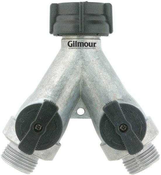 Gilmour 800214-1001 Shut-Off Valve, 3/4 in, GHT, 60 psi Pressure, Zinc Body, Chrome [SKU: ORG2296317]