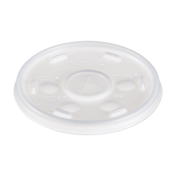 Plastic Cold Cup Lids, Fits 10 oz Cups, Translucent, 100 Pack, 10 Packs/Carton [SKU: DCC10SL]
