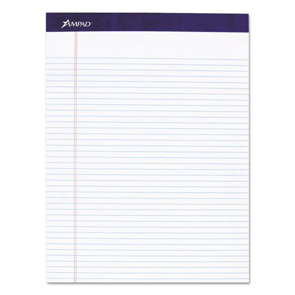 Legal Ruled Pads, Narrow Rule, 50 White 8.5 x 11.75 Sheets, 4/Pack [SKU: TOP20315]