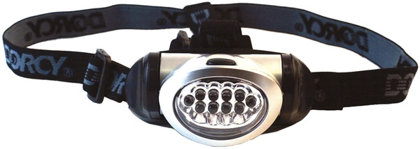 Dorcy 41-2095 Headlight, AAA Battery, LED Lamp, 32 Lumens, 15 m Beam Distance, 8 hr Run Time, Silver [SKU: ORG7117492]