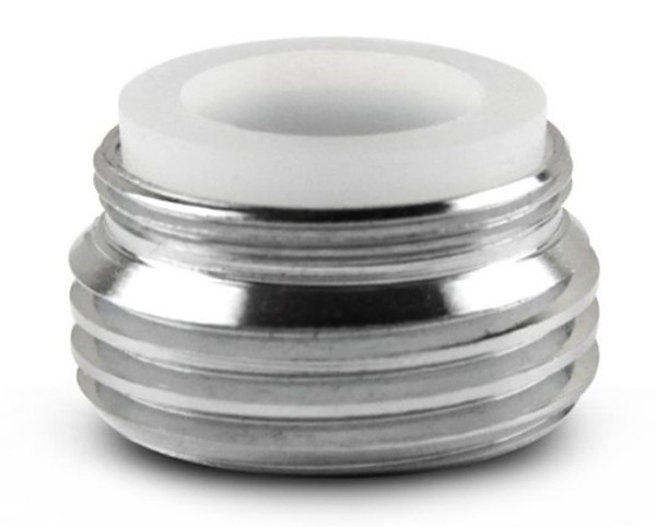 Drain King 95B Faucet Adapter, Male x Female Thread, Brass, Chrome Plated [SKU: ORG7007701]