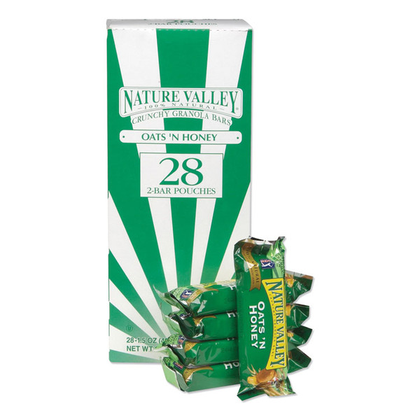 Granola Bars, Crunchy Oats and Honey, 1.5 oz Pouch, 28/Box [SKU: NVLGEM2382]