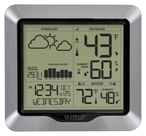 La Crosse 308-1417 Weather Station, Battery, 32 to 99 deg F, 10 to 99 % Humidity Range, LCD Display [SKU: ORG9650862]