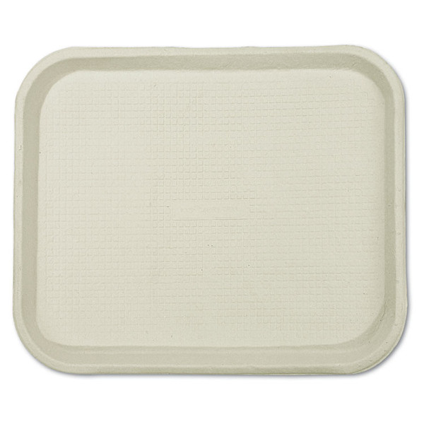 Savaday Molded Fiber Food Trays, 1-Compartment, 9 x 12 x 1, White, Paper, 250/Carton [SKU: HUH20802]