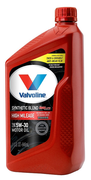 VALVOLINE VV1556 Synthetic Blend Motor Oil, 5W-30, 1 qt Bottle [SKU: ORG4001251]