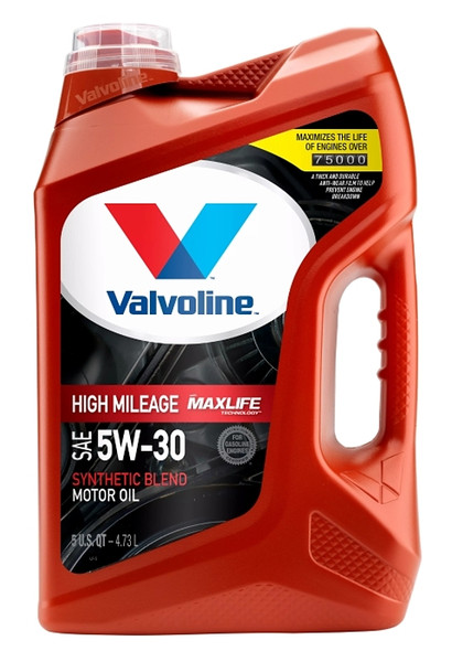 VALVOLINE 881163 Synthetic Blend Motor Oil, 5W-30, 5 qt Jug [SKU: ORG4001285]