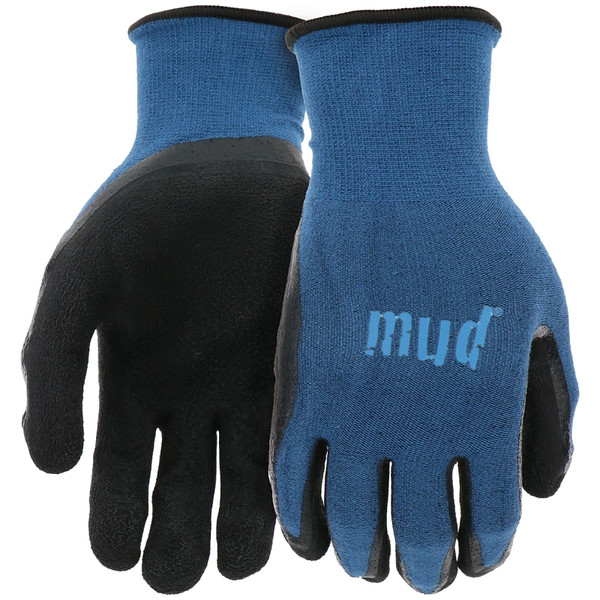 mud SM7196B/ML Gloves, M/L, Bamboo/Latex/Spandex, Black/Cadet Blue [SKU: ORG5916473]