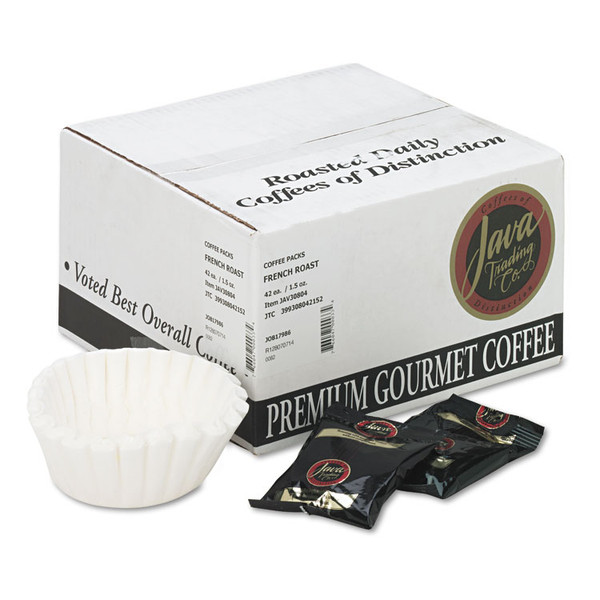 Coffee Portion Packs, 1.5oz Packs, French Roast, 42/Carton [SKU: JAV308042]