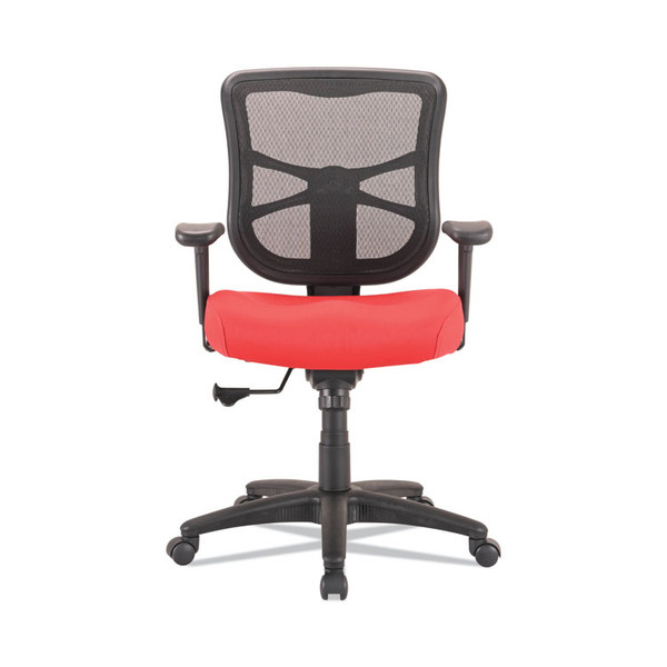 Alera Elusion Series Mesh Mid-Back Swivel/Tilt Chair, Supports Up to 275 lb, 17.9" to 21.8" Seat Height, Red [SKU: ALEEL42BME30B]