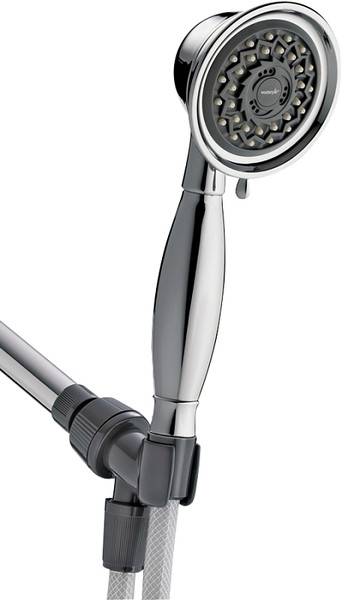 Waterpik PowerSpray VAT-343E Handheld Shower, 1/2 in Connection, 1.8 gpm, 3-Spray Function, Metal, Chrome, 5 ft L Hose [SKU: ORG9846130]
