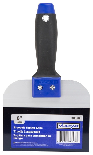 Vulcan 36020 Knife, 3-1/8 in W Blade, 6 in L Blade, Steel Blade, Taping knife Blade, ErgoSoft Handle, TPR/PP Handle [SKU: ORG6054308]