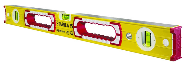 Stabila 37424 Spirit Level, 24 in L, 3-Vial, Non-Magnetic, Aluminum, Yellow [SKU: ORG7830649]