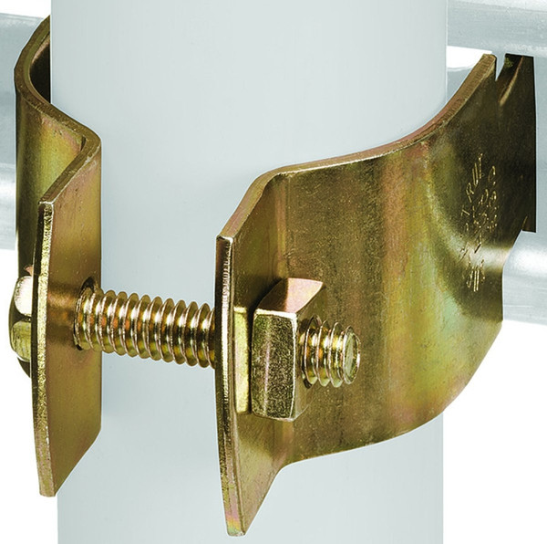 SuperStrut Z703 1 1/4-10 Pipe Clamp, Steel, Gold, Galvanized [SKU: ORG1976240]