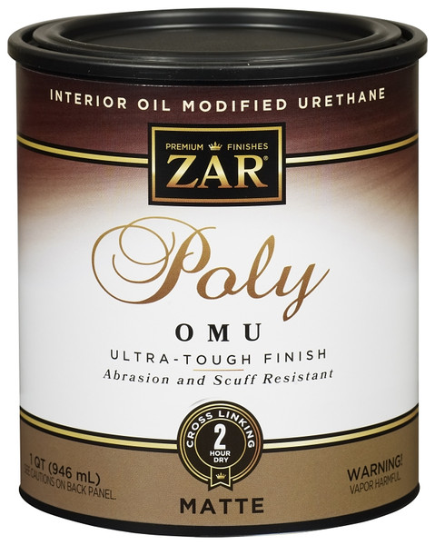 ZAR 36412 Polyurethane, Liquid, Antique Flat, 1 qt, Can [SKU: ORG9745290]