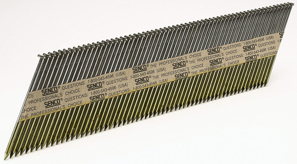 SENCO H627APBXN Collated Nail, 3 in L, 15 to 23 Gauge, Bright Basic, Full Round Head, Ring Shank [SKU: ORG3796513]