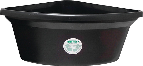 FORTEX-FORTIFLEX CF24BX Corner Feeder, 24 qt Volume, Rubber Polymer, Black [SKU: ORG6330278]