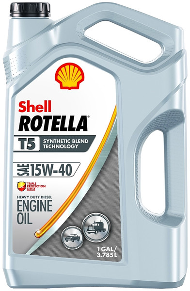 Shell Rotella T5 550045348 Engine Oil, 15W-40, 1 gal Jug [SKU: ORG9224205]