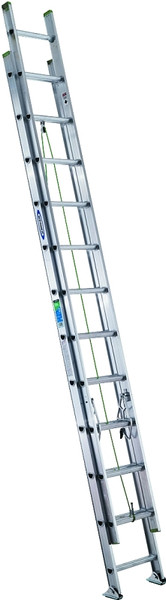 WERNER D1240-2 Extension Ladder, 37 ft H Reach, 225 lb, Aluminum [SKU: ORG6299226]