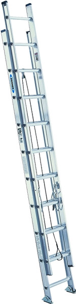 WERNER D1540-2 Extension Ladder, 37 ft H Reach, 300 lb, Aluminum [SKU: ORG6203905]