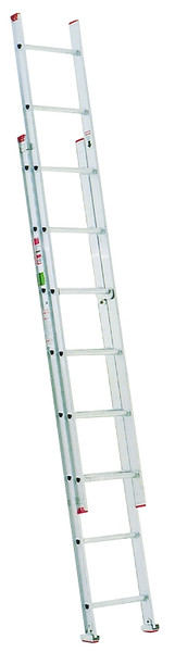 WERNER D716-2 Extension Ladder, 15 ft H Reach, 200 lb, Aluminum [SKU: ORG6239834]