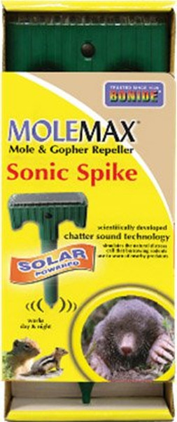 MoleMax 61121 Sonic Stake Repeller, Solar-Powered, 4-3/4 in L [SKU: ORG1683390]