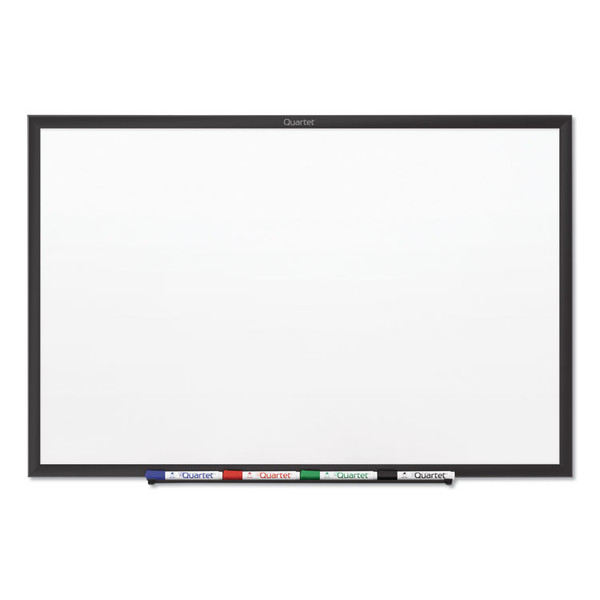 Classic Series Nano-Clean Dry Erase Board, 48 x 36, Black Aluminum Frame [SKU: QRTSM534B]