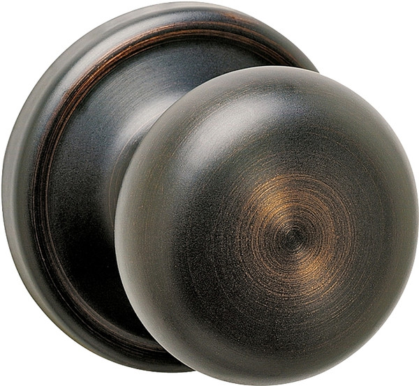 Kwikset 720J11PCP6AL Door Knob, Venetian Bronze, 1-3/8 to 1-3/4 in Thick Door, 2-1/4 in Strike [SKU: ORG8691685]