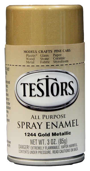 TESTORS 1244T Craft Paint, Metallic, Gold, 3 oz, Bottle [SKU: ORG2718062]