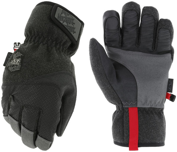 MECHANIX WEAR ColdWork WindShell CWKWS-58-009 Winter Gloves, Men's, M, 12-59/64 in L, Saddle Thumb, Fleece, Black/Gray [SKU: ORG0743427]