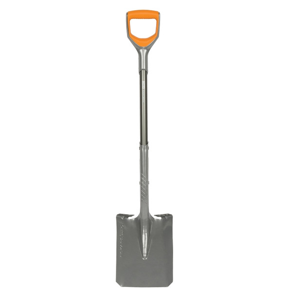 FISKARS 397970-1001 Pro Transfer Shovel, 6.2 in W Blade, Steel Blade, Aluminum Handle, D-Handle, Soft Grip Handle [SKU: ORG9181579]