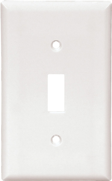 Eaton Wiring Devices 2134W Wallplate, 4-1/2 in L, 2-3/4 in W, 1 -Gang, Thermoset, White, High-Gloss [SKU: ORG6729966]