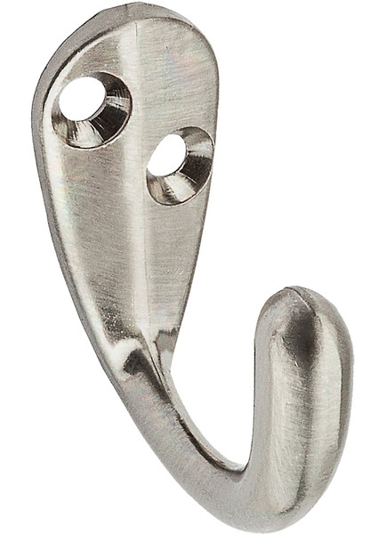 National Hardware V162 N325-506 Cloth Hook, 35 lb, 1-Hook, Zinc, Satin Nickel [SKU: ORG7168917]