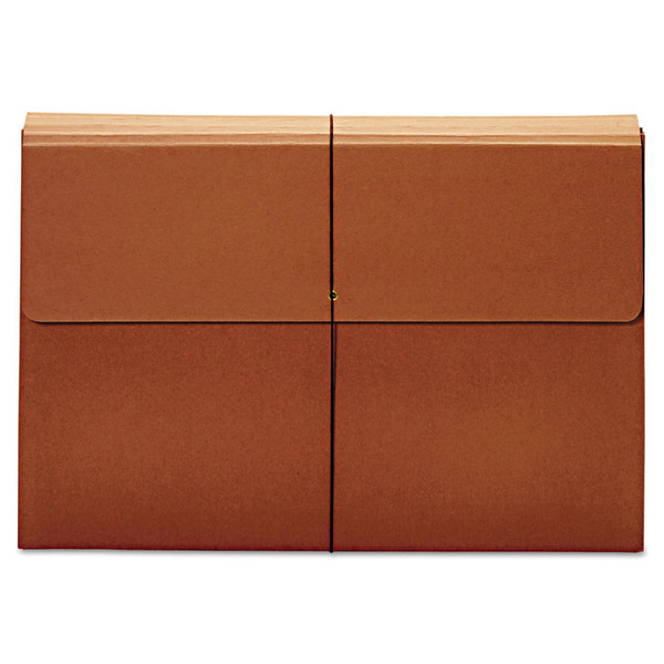 Expanding Wallet, 3.5" Expansion, 1 Section, Elastic Cord Closure, Tabloid Size, Brown [SKU: PFXB1060E]