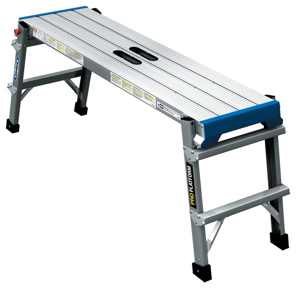 WERNER AP Series AP-25 Work Platform, 300 lb, Aluminum, Silver [SKU: ORG7377492]