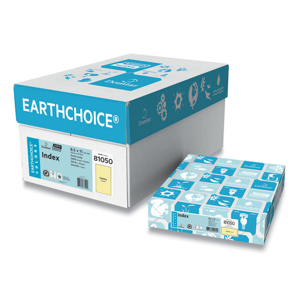 Card Stock, 110 lb Cover Weight, 8.5 x 11, Canary Yellow, 250/Pack [SKU: DMR97754900]