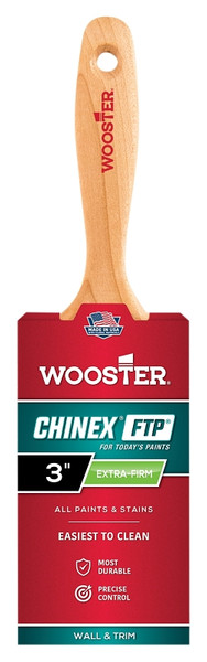 WOOSTER 4413-3 Paint Brush, 3 in W, 3-3/16 in L Bristle, Synthetic Fabric Bristle, Varnish Handle [SKU: ORG7127400]