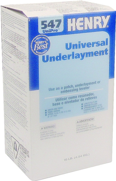 HENRY 547 UniPro Series 12159 Underlayment, Gray, 10 lb Box [SKU: ORG7866015]