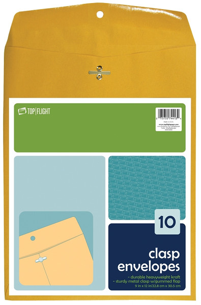 ENVELOPES CLASP BRN 9X12IN [SKU: ORG3458916]