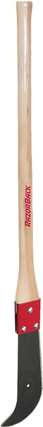 RAZOR-BACK 62222 Double Edge Cutter, 16 in L Blade, Carbon Steel Blade, Hickory Handle, Wood Handle [SKU: ORG5972740]