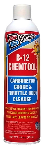 Berryman B-12 Chemtool 0117 Throttle Body Cleaner, 16 oz, Liquid, Aromatic [SKU: ORG3254273]