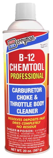 Berryman B-12 Chemtool 0120 Throttle Body Cleaner, 20 oz, Liquid, Aromatic [SKU: ORG3254299]