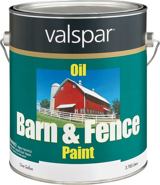 Valspar 018.3141-75.007 Barn and Fence Paint, White, 1 gal [SKU: ORG6390215]